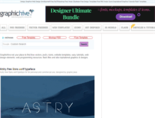 Tablet Screenshot of graphichive.net